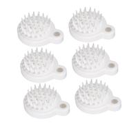 FIXOSHEE 6 pièces Brosse de Massage Du Chevelu Nettoyage Poignée Ergonomique Massage Relaxant pour Spa et Shampooing Brosse Tonifiante pour Soin Doux et Revigorant