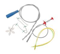 FIXOSHEE 6 pièces Kit Crochet de Nettoyage Évier Flexible pour Débouchage Canalisation Évier Cuisine Salle de Bain Outil Dassainissement Évacuation