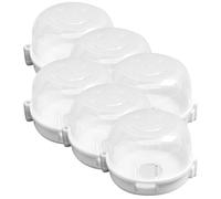 FIXOSHEE 6 pièces Lot de Protections pour Boutons de Cuisinière à Gaz Couverture de Sécurité Antidérapante Résistante Chaleur Protège-garçon Fille pour Gazinière et Four Housses pour