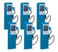 FIXOSHEE 6 pièces Miniature Car Charging Station Model Set Simulation Traffic Playset for Educational Cognitive Development and Home School Use