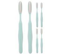 FIXOSHEE 6 Pièces Pédicure Inox Râpe Exfoliante pour Callosités Éliminateur Peau Morte Outil Manuel Polyvalent pour Talons Fissurés et Zones Étroites