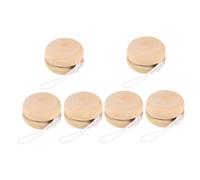 FIXOSHEE 6 pièces Yo-yo Balls Bois Naturel à Peindre DIY pour Garçon Fille Garçon Fille Surface Lisse et Portable Éducatif pour Développement Cognitif et Jeu Groupe