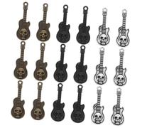 FIXOSHEE 60 Pièces Mini Skull Guitar Charms Vintage Metal Punk Style Pendant For Necklace Bracelet Earring DIY Jewelry Making Craft Set