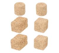 FIXOSHEE 6pièces Meules De Foin Miniatures Réalistes pour Décoration De Maison De Poupée Lot de Petites Balles De Foin pour Travaux Manuels Décorations De Ferme