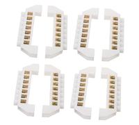 FIXOSHEE 8 Pièces Barrette de Mise Terre Cuivre Positions Bloc de Borne à Vis pour Câblage Électrique Installation Rapide pour Voiture Bateau et Boîte de Distribution