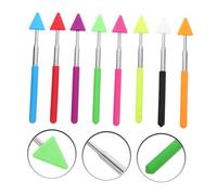 FIXOSHEE 8 Pièces Bâtons Indicateurs pour Enseignants Pointeurs Manuels Triangulaires Extensibles pour Tableau Outils de Lecture et Classe