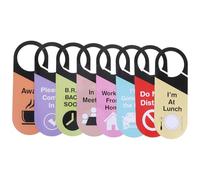 FIXOSHEE 8 Pièces Double-sided Door Hanger Signs For Office PVC Do Not Disturb Privacy Tags With Please Knock Come In Messages For Conference Business Hotel And Bedroom Use