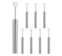 FIXOSHEE 8 Pièces Lot de 8 Pistons Amortisseurs Hydrauliques en Acier Inoxydable et Plastique pour Poubelle Cuisine Blanche, Mécanisme de Fermeture Douce, Remplacement Silencieux pour