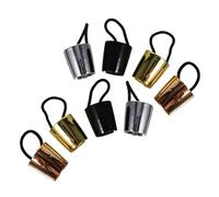 FIXOSHEE 8 pièces Manchettes Cheveux Plastique Résistant Accessoires Queue de Cheval Pratiques et Colorés pour Femmes Serre-tête Élastique Antidéformation pour Coiffures Rapides et Modes