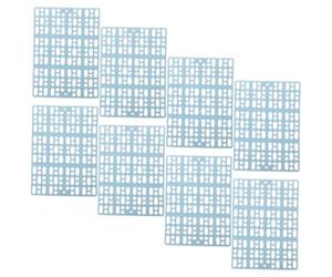 FIXOSHEE 8 pièces Tapis de Cage pour Lapins et Petits Animaux Tapis de Sol Matériau Résistant et Découpable Protection Intérieure pour Clapiers et Enclos Adapté Aux Cochons Chinchillas et
