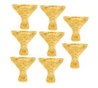 FIXOSHEE 8 Pièces Zinc Alloy Vintage Box Legs for Jewelry and Gift Boxes Decorative Furniture Feet Protectors with Retro Beast Face Design for Home Decor