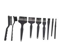 FIXOSHEE 9 pièces Brosse de Nettoyage Anti-statique pour Ordinateur Portable et Composants Électroniques Kit Portable Léger avec Poils Doux pour Poussière et Saleté Outil pour Claviers et