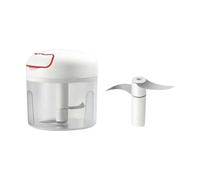 FIXOSHEE à Ail Facile à Utiliser 300ml Blanc en Acier Inoxydable Manuel Poignée Tirante, pour Maison et Voyage