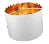 FIXOSHEE Abat Jour Tissu Semi Circulaire Blanc pour Lampe de Table Suspension et Lustre Robuste et Compact pour Usage Domestique Adapté Salon et Chambre