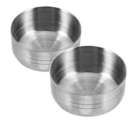 FIXOSHEE Accessoire Bar Couvercle en Acier Inoxydable Anti-Éclaboussures pour Shaker à Cocktail 42X42X18 CM Lot de 2 Convient aux Tasses à Thé au Citron