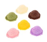 FIXOSHEE Accessoire Crème Glacée Fausse Présentoir Gâteaux Modèle Décoration Jouet Faux Dessert Vitrine Cornets Glace Accessoires Bar à Glaces Cornets Artificiels Nourriture Réaliste