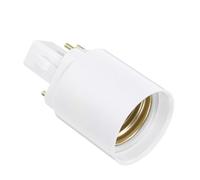 FIXOSHEE Adaptateur de Culot de Lampe G24Q vers E27 Sécurité Électrique Renforcée, Solide en Plastique, pour Centres Commerciaux et Maisons