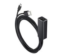 FIXOSHEE Adaptateur Micro USB vers Rj45 100 Mbps, Convertisseur Réseau Ethernet Domestique, pour TV Stick et Streaming, Compact, Léger, Noir, pour Usage Multimédia à Domicile