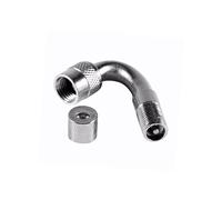 FIXOSHEE Adaptateur Rallonge de Valve Pneu Métal pour Voiture Moto Vélo et Facile à Installer avec Bouchon Métallique Étanche