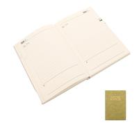 FIXOSHEE Agenda 2026 A5 Journalier 180 Pages Couverture Cuir PU Vert Clair Planificateur d'Horaire de Travail Carnet Daté Grand Espace D’Écriture Organiseur Portable pour Étudiants et