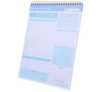 FIXOSHEE Agenda Hebdomadaire Non Daté Pages Détachables, Planificateur à Spirale pour Listes de Tâches, Carnet de Notes 52 Pages pour Bureau et Usage Personnel