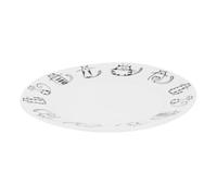 FIXOSHEE Assiette Céramique Motif Chat Multifonctionnelle pour Maison et Restaurant Plateau Repas pour Four Cadeau de Crémaillère Pratique et Facile à Nettoyer