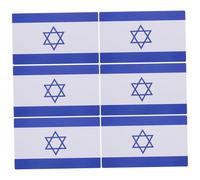 FIXOSHEE Autocollants Drapeau Israël Colorés et Faciles à Coller Stickers Polyvalents pour Scrapbooking Voitures Sacs à Dos et Ordinateurs Portables Application sans Résidu