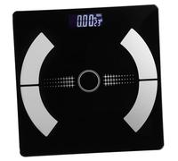FIXOSHEE Balance Numérique Intelligente pour Pesée Précise et Rapide Échelle Poids Corporel Verre Pèse Personne Fiable pour Salle de Bain Graisse Corporelle Appareil USB Rechargeable