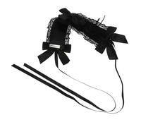 FIXOSHEE Bandeau Cheveux Femme Dentelle Gothique Lolita Serre-tête Léger et Élégant pour Cosplay Photo et Fête Accessoire Féminin Sophistiqué