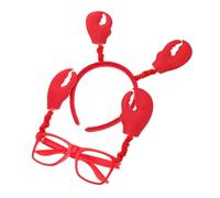 FIXOSHEE Bandeau Crabe et Lunettes Décoratives pour Fête Garçon Fille et Adultes Accessoires Amusants et Sécurisés pour Photos et Célébrations