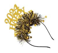 FIXOSHEE Bandeau de Fête Paillettes Dorées Serre-tête Créatif pour Décoration de Cheveux Accessoire Festif pour Nouvel An Carnaval et Cosplay