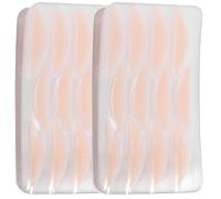 FIXOSHEE Bandes Adhésives pour Paupières Double Face en Dentelle Forme Demi-Lune 50 Pièces Invisibles et Respirantes Ruban pour Double Paupière Autocollants pour Maquillage