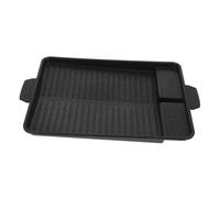 FIXOSHEE Barbecue Rectangulaire avec Revêtement Antiadhésif Plaque de Cuisson Pierre Alimentaire Poêle de Rôtissage Pratique pour Barbecue Extérieur et Usage Domestique