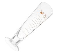 FIXOSHEE Bécher de Laboratoire en Verre Gradué 50 Ml, Cylindre Doseur Triangulaire Résistant Haute Température, Outil de Mesure Précis pour Chimie Cuisine