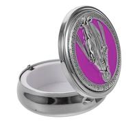 FIXOSHEE Boîte à Chapelet Métal Élégante pour Prière Coffret Souvenir Religieux avec Perles Rondes Lisses Organisateur pour Chapelets Catholiques Cadeau