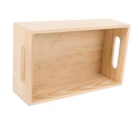 FIXOSHEE Boîte de Rangement Bois Massif Petite Multifonction pour Bureau et Maison Caisse sans Couvercle pour Outils et Objets Divers Accessoire de Rangement Solide et Décoratif