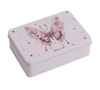 FIXOSHEE Boîte de Rangement en Fer pour Bonbons et Bijoux Petite Boîte Décorative avec Couvercle Récipient Métallique Pratique pour Noël et Fêtes 10 X 5 CM