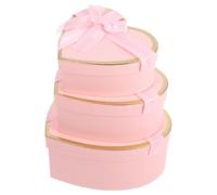 FIXOSHEE Boîte Multifonctionnelle en Carton Écologique, Forme de Cœur, Taille Moyenne, pour Boîtes à Dragées de Mariage et Rangement Parfum, Coffret Présent Anniversaire et Saint-Valentin,