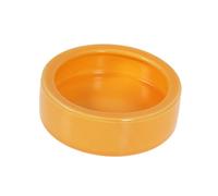 FIXOSHEE Bol de Nourriture Anti-Inspiration Petit de Plein air Chiens Bocal à Poisson Alimentation Plat de Nourriture pour crevettes Plats Ronds Alimentaires en céramique Orange