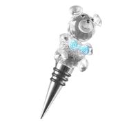 FIXOSHEE Bouchon Bouteille Vin Réutilisable Métal Joint Étanche pour Conservation et Décoration pour Fêtes et Cadeaux