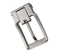 FIXOSHEE Boucle de Ceinture Argentée Alliage à Ardillon Unique Remplacement Robuste pour Ceinture Cuir Homme Maintien Sécurisé pour Jeans et Pantalons Casual