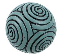 FIXOSHEE Boule de Sable Japonaise Décorative Spirale Symétrique 6 Cm en Résine pour Jardin Zen Bureau, Accessoire de Relaxation et Mini Paysage de Contemplation, Présent pour Amateurs