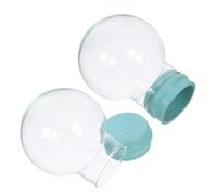 FIXOSHEE Boules à Neige en Verre Transparent 45 MM Lot de 2 DIY Décoration Intérieure pour Bricolage de Noël et Activités Créatives Garçon et Filles et Adultes