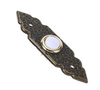 FIXOSHEE Bouton de Sonnette Mural en Alliage de Zinc Vintage, Bouton-poussoir Standard Décoratif, Installation Murale Facile pour Porte D'entrée, Garage et Maison - Bouton Sonnette