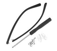 FIXOSHEE Branches de Lunettes Universelles en Tr90 1 Paire Antidérapante à Double Denture Plate Confort Longue Durée sans Pression sur Oreilles Adaptées pour Activités Physiques