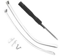 FIXOSHEE Branches de Remplacement Transparentes pour Lunettes Paire à Double Fixation Plate Accessoires de Réparation pour Branches de Lunettes Confortables et Adaptées à la Plupart des