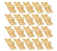FIXOSHEE Breloques 2026 en Alliage Doré Lot de 100 Pendentifs Chiffres Moyens en Métal Accessoires Miniatures pour Créations Bijoux Colliers Bracelets et Porte-Clés Décorations