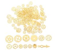 FIXOSHEE Breloques Métal DIY Engrenages Vintage Punk 2 Sachets Unisexe Doré Pendentifs Création Bijoux Accessoires Couture Artisanat Style Aléatoire