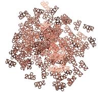 FIXOSHEE Breloques Pendentifs 2025 en Métal Rose Doré 100 Pièces pour Création Bijoux DIY Artisan Femmes Paquet Porte-clés Présent Fête Année Nouvelle Hiver