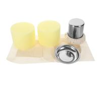 FIXOSHEE Brosse à Huile pour Cuisine avec Tête Tissu Remplaçable Accessoire Pratique pour Pancakes et Barbecue Set Complet avec Deux Recharges et Plateau et Facile à